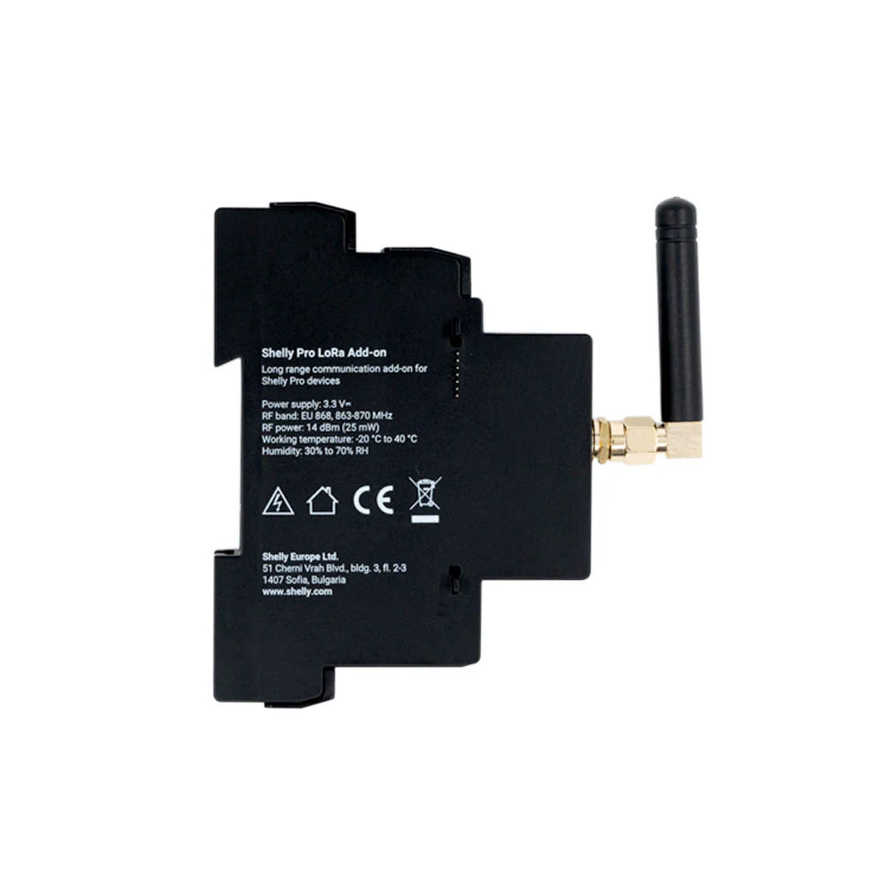 Shelly Pro LoRa Add-on Shelly Pro LoRa Add-on